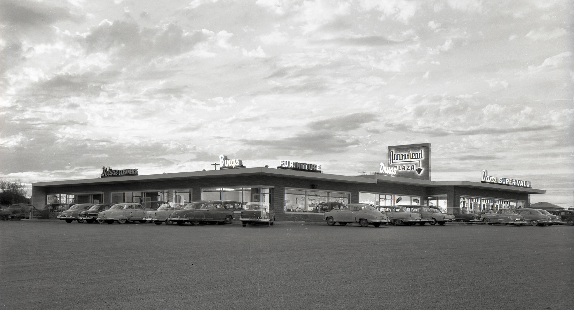 Arrowhead Plaza double exposure 1955
